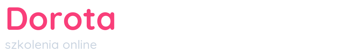 Dorota Szczygłowska — szkolenia online